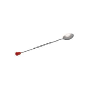 Red Tip Head Bar Spoon